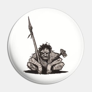 The stone age hunter Pin