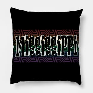 LGBTQ PATTERN USA MISSISSIPPI Pillow