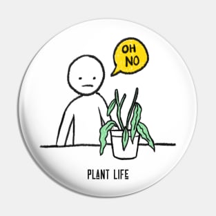 Plant Life Funny Simple Cartoon Pin