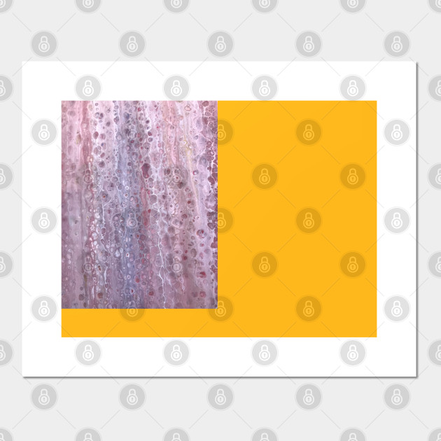 Acrylic Pour Purple Swipe Acrylic Pour Painting Posters And
