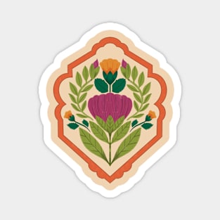 Pressed Flower Illustration Magnet