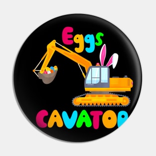 Eggs Cavator Easter Excavator Hunting Egg Kids Pin