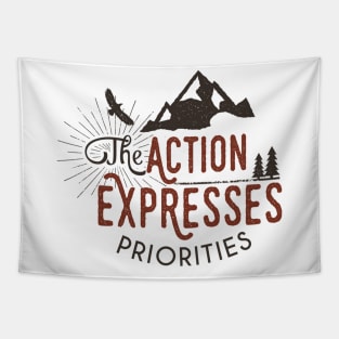 travel the action expresses tshirt apparel Tapestry