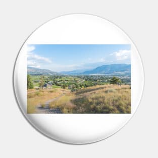 Panoramic View of Penticton in Summer Pin