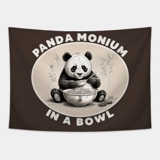 PandaMonium in a Bowl Tapestry