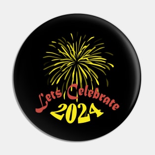Happy New Year 2024 Lets celebrate 2024 Pin