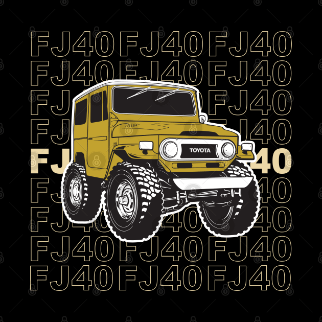 Harvest Gold FJ40 Stacked by Bulloch Speed Shop