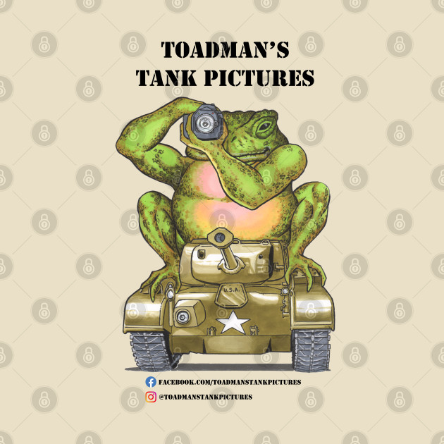 Toadman's Tank Pictures logo blk-txt 2 sided by Toadman's Tank Pictures Shop