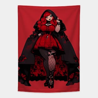 Goth Vampire Witch Tapestry