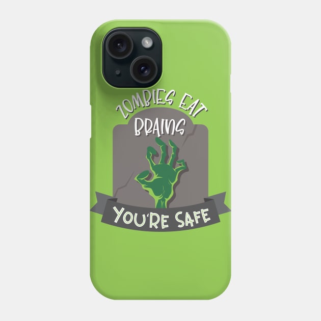 Zombies Eat Brains Phone Case by RachelKrueger