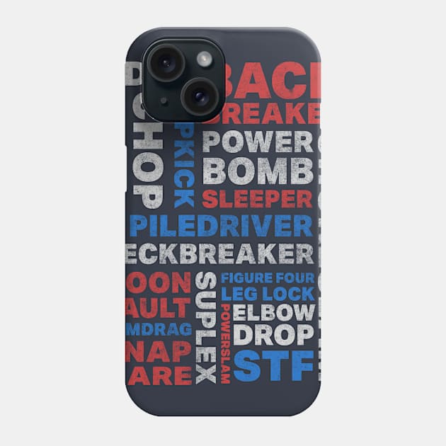 Wrestling Moves Phone Case by deadright