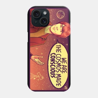 Brian Cox Quote Shirt "We are the Cosmos made Conscious" Nerdy Scientist Quotes Phone Case