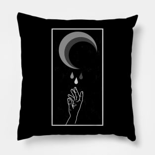 Hand and Moon Pillow