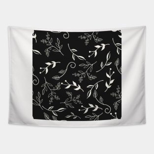 Neck Gaiter Black and White Floral Face Mask Bandana Balaclava Headband Made in the USA Tapestry