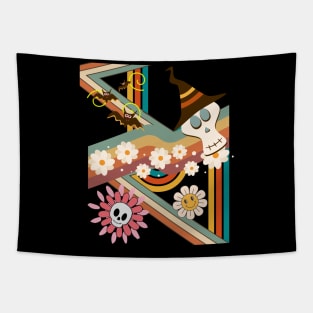 Retro Haunts Tapestry