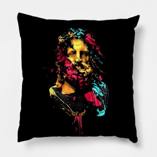 Greek sculpture in color Pillow