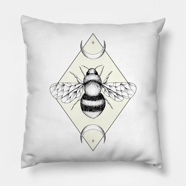 Bee Confident Pillow by Barlena