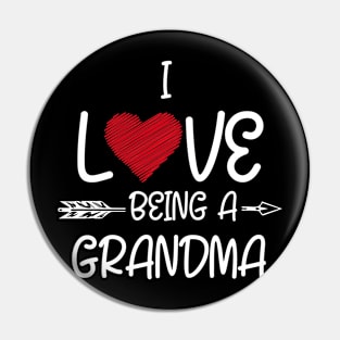 I Love Being A Grandma Pin