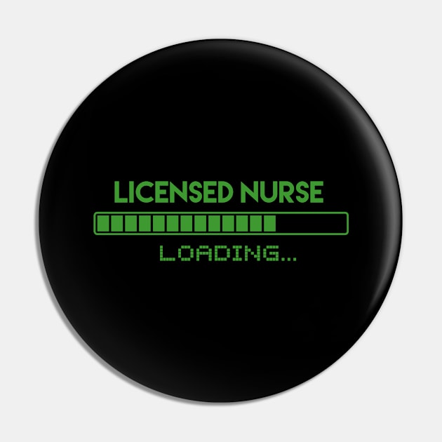 Licensed Nurse Loading Pin by Grove Designs