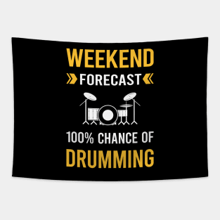 Weekend Forecast Drumming Drummer Drum Drums Tapestry