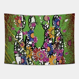 abstract relationship art Tapestry