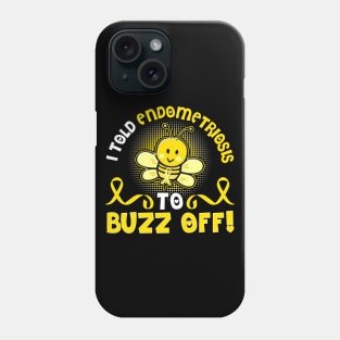 funny endometriosis bee warrior Phone Case