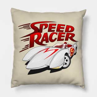 Racer Retro Car Pillow