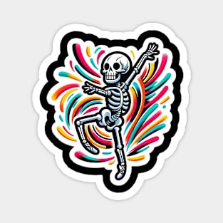 Ballet Dancing Skeleton Magnet