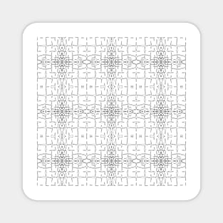 Repeating geometric pattern with lines elements Magnet