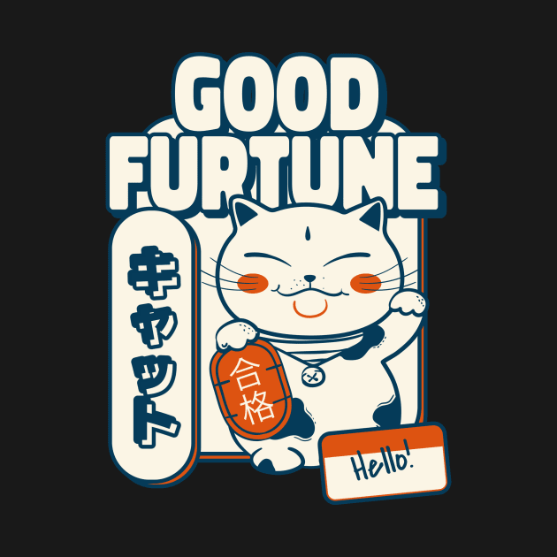 Good Furtune - Cat Lover CNYE Design by Stumbling Designs