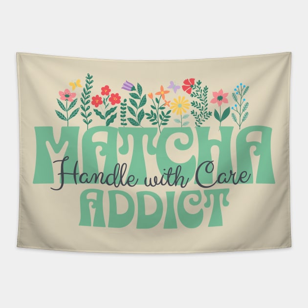 Matcha Addict Tapestry by PrintWave