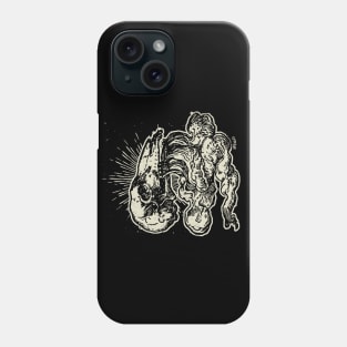 Medieval Heroicall French Emblem of a Dog Skull with Smoke Phone Case