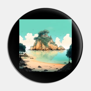 Beach Hideout Pin