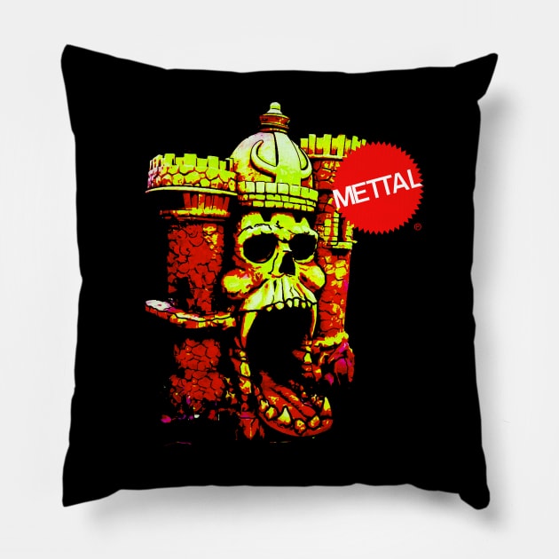 Greyskull Castle Heavy Metal Pillow by Producer