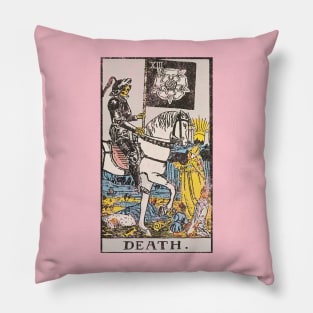 The death card (distressed) Pillow