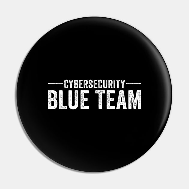 Team Blue Cybersecurity IT Security Expert Ethical Hacker Pin by tobzz