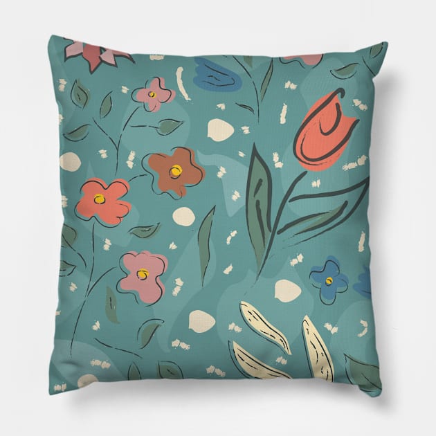 Floral Pillow by Creative Meadows