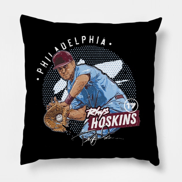 Rhys Hoskins Philadelphia Dots Pillow by ganisfarhan