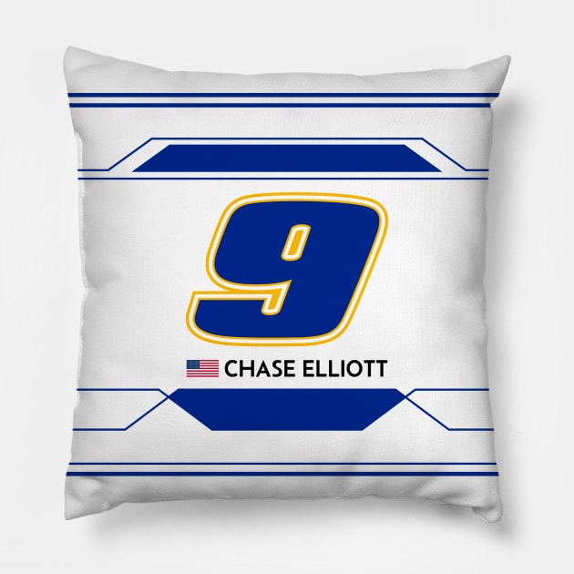 Chase Elliott #9 2023 NASCAR Design Pillow by AR Designs 