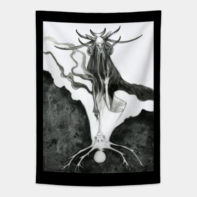 Chernobog Tapestry by charamath