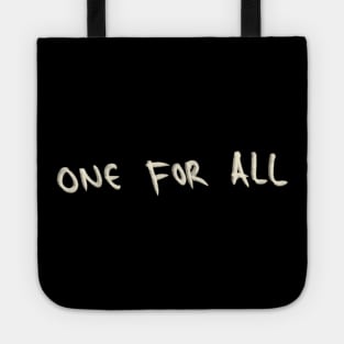 Hand Drawn One For All Tote