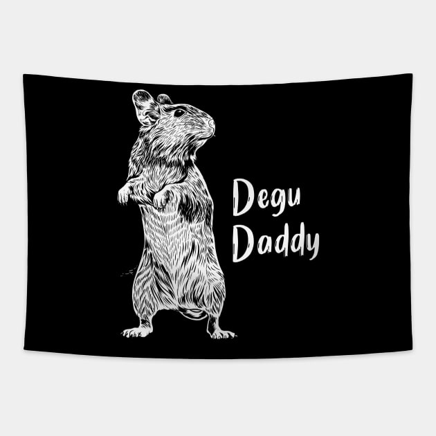 Rodent lovers - Degu Daddy Tapestry by Modern Medieval Design