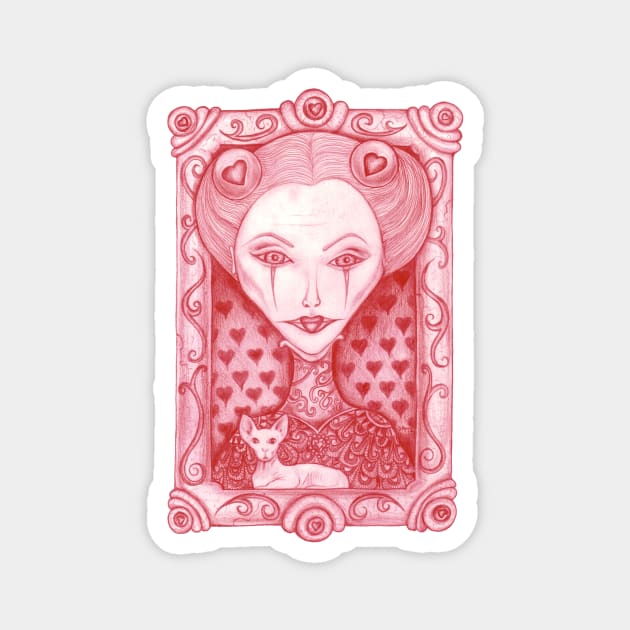 Red Queen Magnet by ogfx