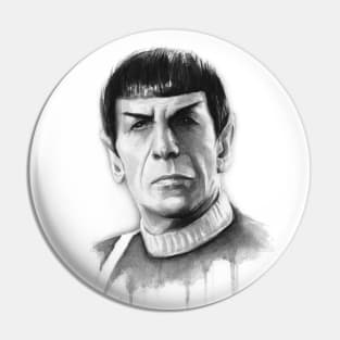 Spock Portrait Pin