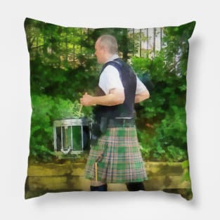 Music - Drummer in Pipe Band Pillow