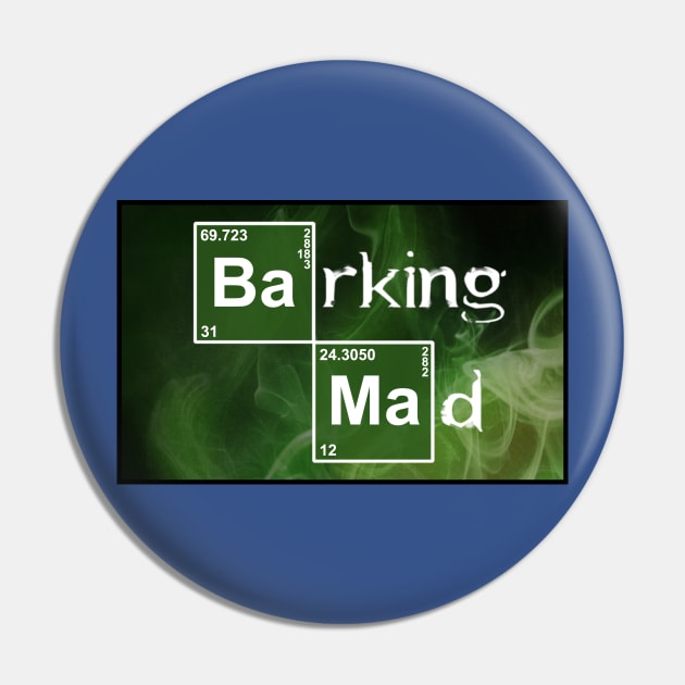 Barking Mad logo Pin by jffyt