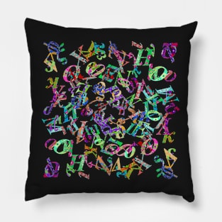 CRAZY GREEK ALPHABET Pillow