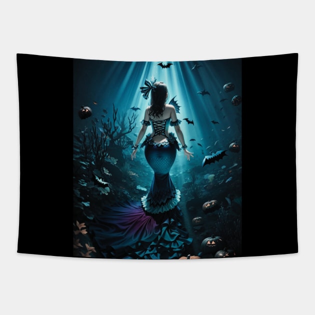 Halloween Ocean Tapestry by MGRCLimon