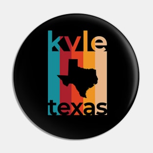 Kyle Texas Retro Pin