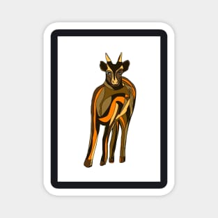 deer illustration Magnet